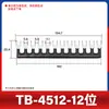 Bloque de Terminales Tb Pieza de Cortocircuito 15A 25A Tira de Conexión 2-12 Posiciones Pieza de Conexión Tira de Enchufe Lateral de Cortocircuito