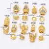 Hebilla Tianzhu uso vertical Colgante Tianzhu Dios de la Riqueza Amarillo soporte vacío accesorios de decoración hebilla universal colgante collar de tres ojos Tianzhu