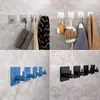 Ganchos sin perforación para cocina Amazon, Ganchos para ropa y puerta en pared de baño, Ganchos de plástico para baño