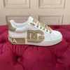 Zapatillas Deportivas Casuales de Lujo de Gama Alta Marca D para Hombre de Piel Genuina Modernas Dg Zapatos Bajos para Hombre Zapatos de Piel de Comercio Exterior Modernos para Mujer