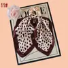 Novo Scrunchie Estampado Fita Lenço de Seda Estampado Prendedor de Cabelo Faixa de Cabelo Elegante para Mulheres