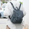 Mochila Jeans Primavera 2026 Lavada Retro Grande Capacidade Bolsa de Lona Nova Moda Unissex Bolsa de Viagem