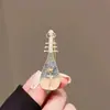 Pinza para el cabello Pipa de flor antigua Temperamento femenino Flequillo Clip lateral Pinza para el cabello Rojo de internet Tocado Hanfu Moda Clip de pico de pato