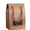 Caja de Cuero de Vaca Portátil Caja de Regalo Blanca Tamaño Grande Pequeño Caja para Miel Copo de Nieve Dulce Turrón Crujiente Caja de Galletas