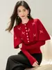 Controle de Preço: Não Menos de 129 Fotos Reais Tiradas 2025 Estilo Chanel Capa de Tricô Xale Borboleta Design Outono e Inverno Suéter