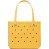Esencial de verano estilo vacacional bolsa de playa eva bolsa con agujeros para natación al aire libre compras bolso de mano pequeño y fresco Corea del Sur