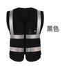 Construcción y Jardín de Construcción Seguridad Chaleco Reflectante Pantalones Bolsillo Solapa Múltiple Malla Melocotón Trabajo Protector Logo Impreso Palabra Chaleco Fluorescente