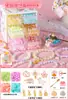 Pulseira Infantil Contas Feita à Mão Materiais DIY Brinquedos Presente de Aniversário para Meninas Fio para Meninas de 6 Anos ou Mais 10 Pequenas 12