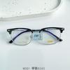 Nuevo Retro Semititanio Xiaohongshu Montura Cuadrada Ceja Moda Montura de Lentes Se Puede Combinar con Lentes para Miopía para Hombre Popular Mismo Estilo