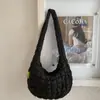 2025 Bolso de Nube Plegado Nuevo Coreano Bolso de Hombro de Moda Bolso Dumpling Gran Capacidad Algodón Plumas Bolso de Axila para Mujer