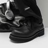 Primavera 2024 couro genuíno nicho cabeça grande Derby masculino novo casual sapatos de couro sola grossa preto escuro britânico sapatos para aumentar a altura