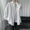 Moda Masculina de Otoño Camisa de Color Sólido Simple Versátil con Caída Hombre Adolescente Estilo Coreano Tendencia Estilo Callejero Camisa Holgada