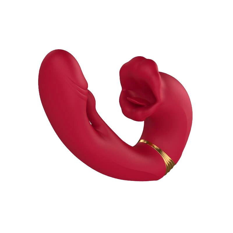 5口爱精灵震动棒多频舌舔穿戴g点刺激玩具女用自慰器成人情趣用