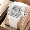 Reloj Transfronterizo de Comercio Exterior Reloj de Cuarzo Personalizado con Forma de Barril Reloj de Hombre Transparente a la Moda Reloj al Por Mayor Reloj Impermeable Reloj