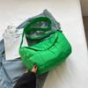 Bolso de Cuadros de un Hombro para Niña Estilo Coreano Otoño e Invierno para Mujer 2024 Nuevo Estilo Bolso Cuadrado Pequeño Simple Casual Sobaco Crossbody