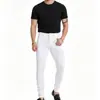 Jeans Casuais Amazon 2026 Masculino High Street, Estiloso e Versátil, Calça Skinny Ajustada Estilo Americano Atacado