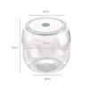 Frasco Transparente de Plástico Sellado Tarro para Almacenamiento de Té a Prueba de Polvo para el Hogar Caja de Almacenamiento para Pastel de Té Tarro de Té Cubeta de Té de Gran Capacidad