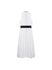 Ropa Femenina Transfronteriza Europea y Americana Verano 2025 Nuevo Diseño Elegante Vestido Midi de Popelina de Contraste 0387081