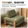 Sofá Cama Plegable Combinado de Bloques de Construcción Modulares, Sofá de Madera Maciza de Uso Dual para Apartamentos Pequeños, Sofá Perezoso Estilo Crema para Sala de Estar