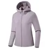 Chaqueta deportiva versátil de moda para exteriores para hombre y mujer, sudadera con capucha de caparazón blando para pareja 69-532AB