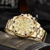 Nuevo Reloj para Hombre de Acero con Esfera Grande Transfronterizo Comercio Exterior Tres Ojos Atmosférico Nuevo Desarrollo Aleación de Acero Hombres Stock Disponible