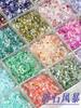 Cristal de Tempestade de Pedra Quebrada Resina Fluxo de Areia Gato Patinha Mahjong Agitador Irregular Colorido Diamantes Triturados Materiais DIY