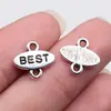 13x12mm 0.65g Prata Antiga Retrô Pingente de Acessório DIY MELHOR Conector