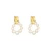 Aretes de Perla Natural Aini Beini Chapados en Oro Real Aguja de Plata S925 de Nicho Venta al por Mayor 2026 Aretes Incrustados con Diamantes de Zirconia