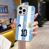 Funda protectora para teléfono móvil Copa del Mundo 2026 No. 10 Fundas de Teléfono tipo Jersey Funda de Teléfono de Messi Adecuada para iPhone 17/16