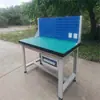 Bancada de trabalho de alta resistência, bancada de montador, bancada operacional de oficina, bancada de reparo antiestática de fábrica, bancada experimental, aço inoxidável