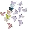 Al por mayor Cristal Glaseado Mariposa Tallado Doble Cara Cuentas Sueltas Pulsera DIY Collar Cuerda para Tejer Accesorios para Abalorios Materiales