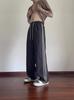 Pantalones de seda de hielo de secado rápido para hombre, nuevos pantalones deportivos de verano estilo americano de tres barras, pantalones casuales holgados, finos y de pierna ancha.