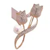 Broche Caule de Rosa de Alta Qualidade Luxo Versátil Corsage Decoração de Casaco Acessórios