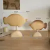 Materiales de Pintura DIY de Madera para Figuras de Animales Lindos, Decoraciones de Escritorio para el Hogar, Piezas en Blanco de Madera Rugosa Blanca Sin Terminar