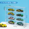 Soporte de Exhibición Hot Wheels Modelo de Coche de Aleación 1:64 Adornos de Coche de Juguete para Niños Caja de Almacenamiento Transparente de Acrílico
