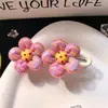 Grampo de Cabelo Flor Doce Clipe BB Estilo Western Infantil Adorno de Cabeça Flor de Cerejeira Fofa Acessórios de Cabelo para Menininha Clipe Lateral para Franja