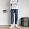 Pantalones de Verano Estilo Hong Kong para Hombre, Pantalones Rectos Sueltos de Moda Estilo Coreano, Pantalones Casuales Versátiles para Estudiante, Pantalones Pequeños Drapeados para Hombre