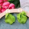 Novos Brincos Estilo Boho com Franjas Brincos Pétala Pintura Plissado Cor Doce Brincos da Moda Acessórios de Orelha Mulheres