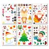 Natal DIY adesivos de Natal adesivos criativos Papai Noel adesivos de imagem dos desenhos animados adesivos de brinquedos infantis