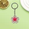 Série Flor Criativa Chaveiro temuPVC Borracha Macia DIY Decorativo Criativo Chaveiro Pequeno Presente Mochila Chave