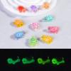 Tortuga luminosa de dibujos animados creativa nariz pequeña ga par océano ciego paisajismo decoración diy mini adornos pequeños al por mayor