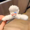 Hobby Óculos Fofos Gato Pelúcia Presilha de Garra Simples Tubarão Presilha de Nuca Doce Presilha Acessórios de Cabelo