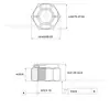 6 # ~1-1/2 Rosca Gruesa Rosca Fina Grado Americano 2 Galvanizada Tuerca de Seguridad de Nylon Grado 8.8 Grado Británico Tuerca Antiaflojamiento 10.9