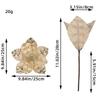Flor de Natal com Lantejoulas de Cristal 2026 Novo Modelo Flor Decorativa com Pó Dourado Enfeite para Pendurar na Árvore de Natal Acessórios para Guirlanda de Natal