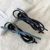 Pinza de Pelo de Mezclilla Azul con Lazo Retorcido para Niñas, Pinza de Pelo de Gama Alta para la Parte Posterior de la Cabeza, Pinza de Pelo y Accesorios para el Cabello Estilo Coreano