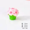 Estética Primaveral Cubo de Hierro Ramo de Flores Accesorios de Resina Jardinería de Rosas DIY Decoraciones de Escritorio Adornos de Micro Paisaje