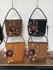 Bolso Cubo Retro de Gamuza Escarchada Transfronterizo para Mujer Estilo Nuevo 2025 Bolso de Mano de Gama Alta Bolso Cruzado Casual de Hombro