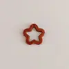 Colgante Estrella de Cinco Puntas Calada Color Sólido/Transparente Acrílico Colgante Accesorios para Joyería Hecha a Mano DIY Llavero Colgante para Bolsa