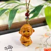 Tuja Natural Doze Signos do Zodíaco Animais Fofos em Desenho Animado Homens e Mulheres Lanyard para Celular Pingente para Bolsa Pingente Venda por Atacado