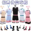 Traje de Baloncesto Falso de Dos Piezas para Niñas, transpirable, de secado rápido, manga corta, uniforme de equipo para partido de baloncesto
